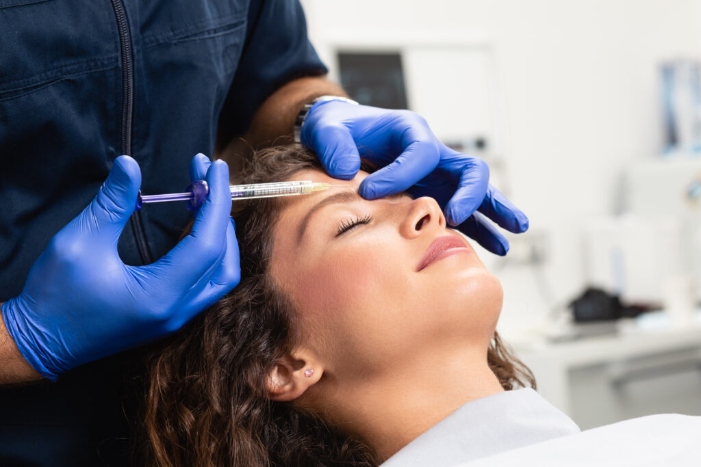 Forehead filler