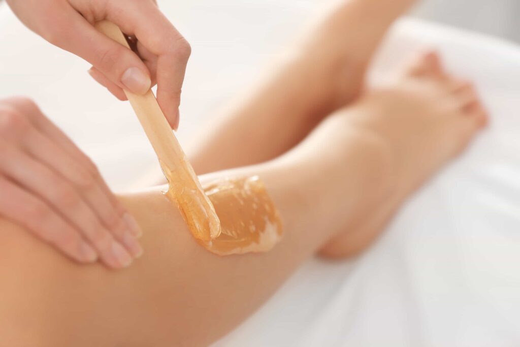 waxing for hair removal